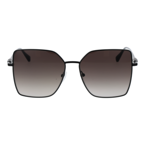 Longchamp Sonnenbrille LO173S 57001 – Frontansicht mit Metall Rahmen und Grau Gläsern