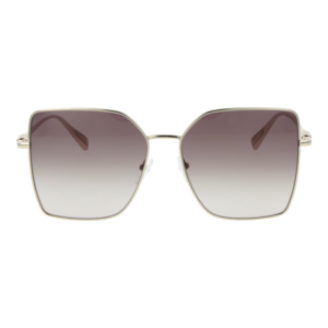 Longchamp Sonnenbrille LO173S 57708 – Frontansicht mit Metall Rahmen und Braun Gläsern