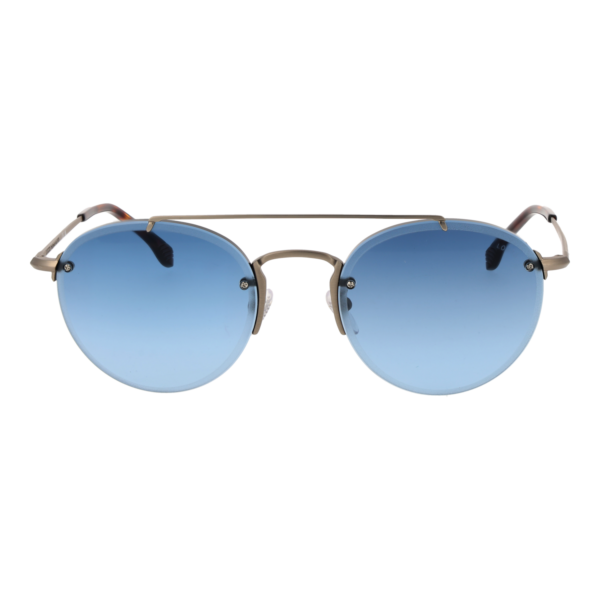 Lozza Sonnenbrille SL2433 560P8A – Frontansicht mit Metall Rahmen und Blau Gläsern