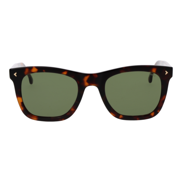 Lozza Sonnenbrille SL4359 5404BL – Frontansicht mit Kunststoff Rahmen und Grün Gläsern