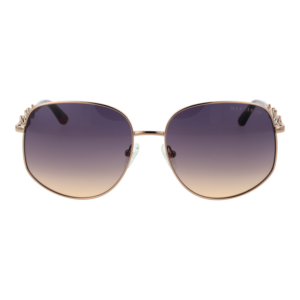 Marciano by Guess Sonnenbrille GM00003 5928Z – Frontansicht mit Metall Rahmen und Lila Gläsern