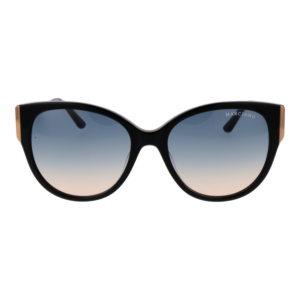 Marciano by Guess Sonnenbrille GM0834 5601W – Frontansicht mit Azetat Rahmen und Blau Gläsern