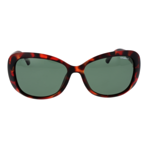 O'Neill Sonnenbrille ONS 9010 58102P – Frontansicht mit Kunststoff Rahmen und Grün Gläsern