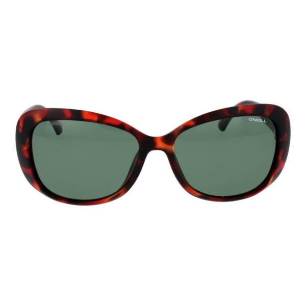 O'Neill Sonnenbrille ONS 9010 58102P – Frontansicht mit Kunststoff Rahmen und Grün Gläsern