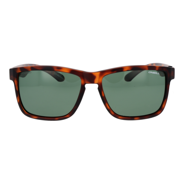 O'Neill Sonnenbrille ONS 9033 56102P – Frontansicht mit Kunststoff Rahmen und Grün Gläsern