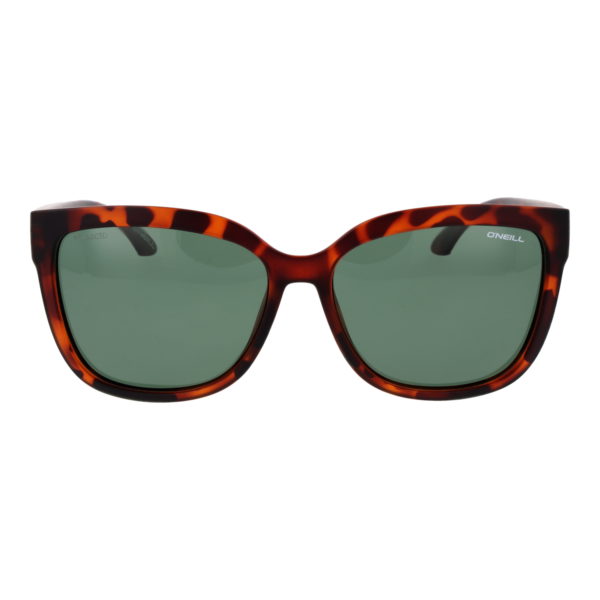 O'Neill Sonnenbrille ONS 9034 57102P – Frontansicht mit Kunststoff Rahmen und Grün Gläsern