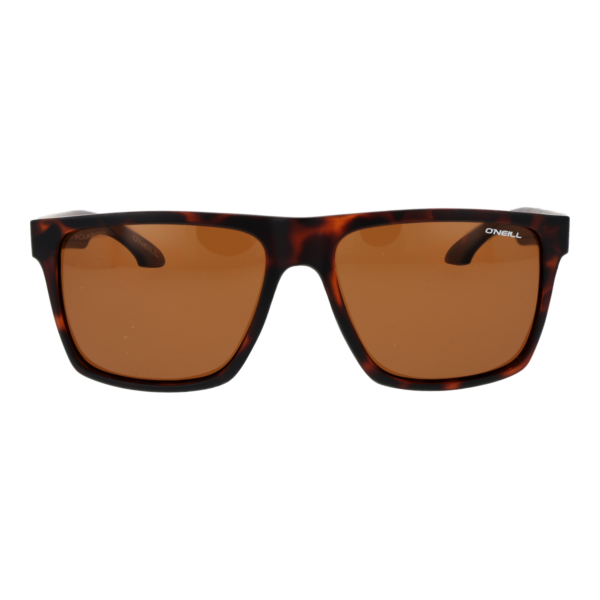 O'Neill Sonnenbrille ONS HARL 57102P – Frontansicht mit Kunststoff Rahmen und Braun Gläsern