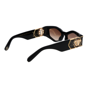 Rückansicht der Philipp Plein Sonnenbrille SPP136M 52700Y – Kunststoff Rahmen