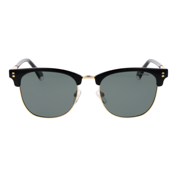 Polaroid Sonnenbrille PLD 4196/S/X 532M2UC – Frontansicht mit Metall Rahmen und Grün Gläsern