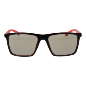 Police Sonnenbrille SPLN26 5406TY – Frontansicht mit Kunststoff Rahmen und Braun Gläsern