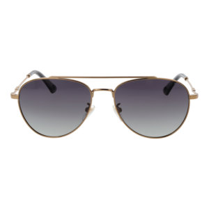 Police Sonnenbrille SPLP20E 578FFP – Frontansicht mit Metall Rahmen und Grau Gläsern