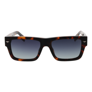 Police Sonnenbrille SPLQ87 540C10 – Frontansicht mit Kunststoff Rahmen und Blau Gläsern