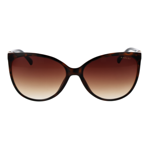 Radley Sonnenbrille RDS 6560 58102 – Frontansicht mit Kunststoff Rahmen und Braun Gläsern