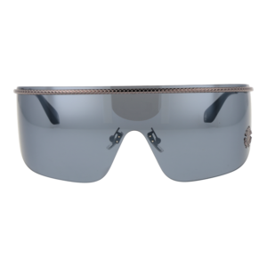 Roberto Cavalli Sonnenbrille SRC012M 99530X – Frontansicht mit Metall Rahmen und Grau Gläsern