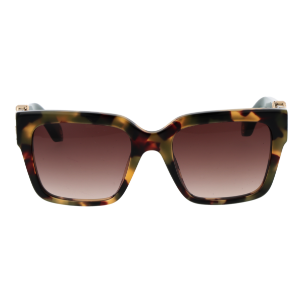Roberto Cavalli Sonnenbrille SRC040M 540AGG – Frontansicht mit Kunststoff Rahmen und Braun Gläsern
