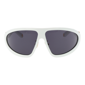 Roberto Cavalli Sonnenbrille SRC042 7904AO – Frontansicht mit Kunststoff Rahmen und Lila Gläsern