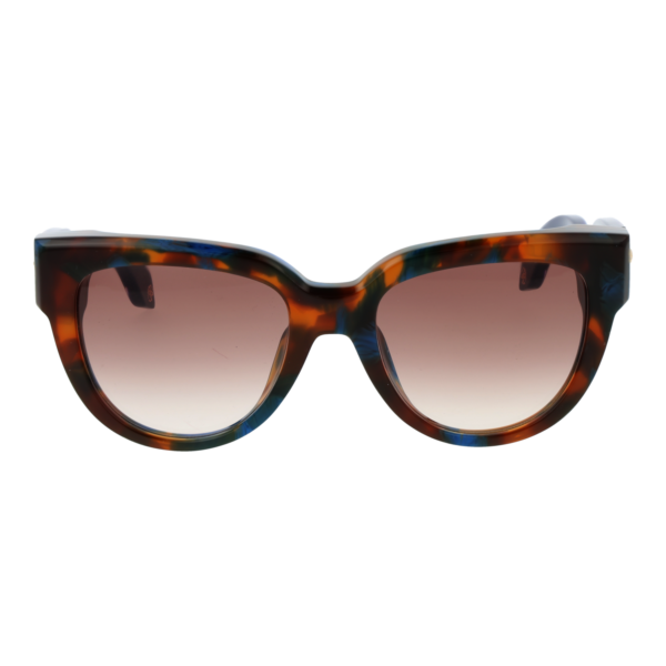 Roberto Cavalli Sonnenbrille SRC054 5309UV – Frontansicht mit Kunststoff Rahmen und Braun Gläsern