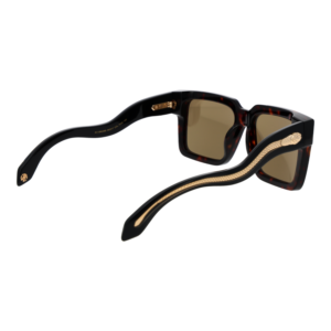 Rückansicht der Roberto Cavalli Sonnenbrille SRC055 55743G – Kunststoff Rahmen