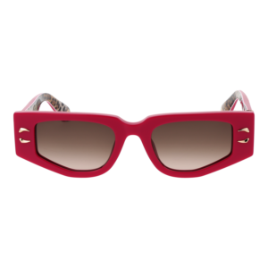 Roberto Cavalli Sonnenbrille SRC057M 5109M3 – Frontansicht mit Kunststoff Rahmen und Braun Gläsern