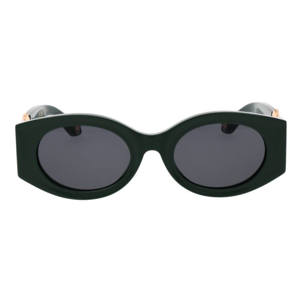 Roberto Cavalli Sonnenbrille SRC064 530D80 – Frontansicht mit Kunststoff Rahmen und Grau Gläsern