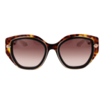 Roberto Cavalli Sonnenbrille SRC096M 5209TC – Frontansicht mit Kunststoff Rahmen und Braun Gläsern
