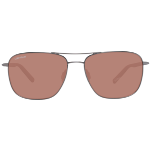 Serengeti Sonnenbrille 8799-AU 58 – Frontansicht mit Metall Rahmen und Braun Gläsern