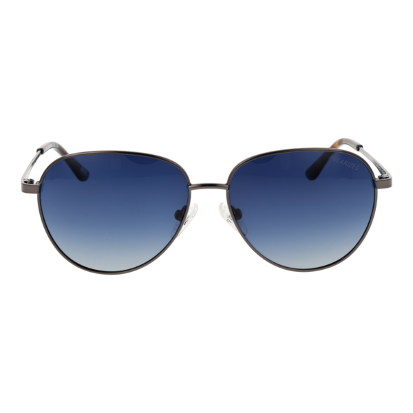 Skechers Sonnenbrille SE6182 5208D – Frontansicht mit Metall Rahmen und Blau Gläsern