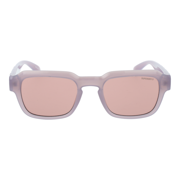 Superdry Sonnenbrille SDS 5060 51120 – Frontansicht mit Kunststoff Rahmen und Rosa Gläsern