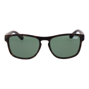 Superdry Sonnenbrille SDS Rockstar 54122 – Frontansicht mit Kunststoff Rahmen und Grün Gläsern