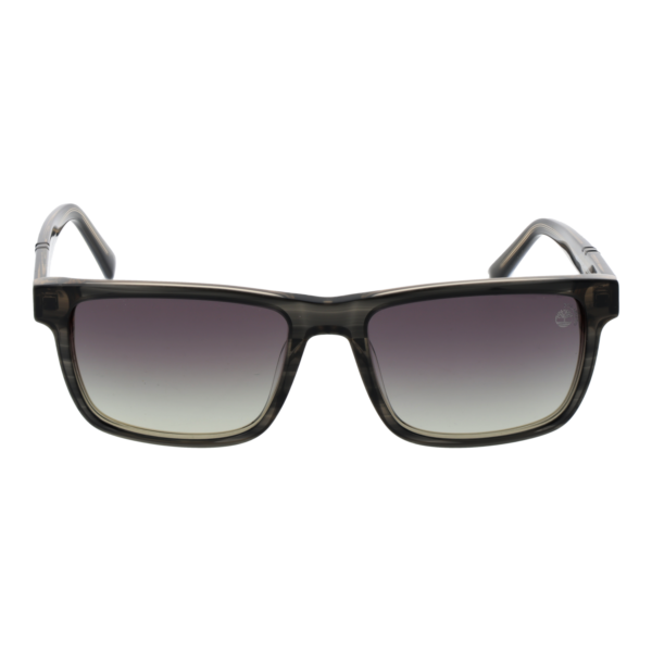 Timberland Sonnenbrille TB00020 5520D – Frontansicht mit Azetat Rahmen und Grau Gläsern