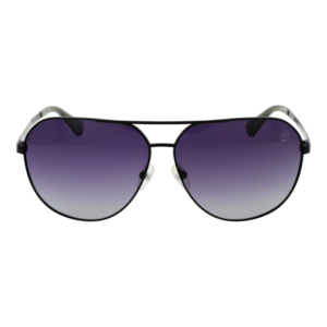 Timberland Sonnenbrille TB00029 6502D – Frontansicht mit Metall Rahmen und Lila Gläsern