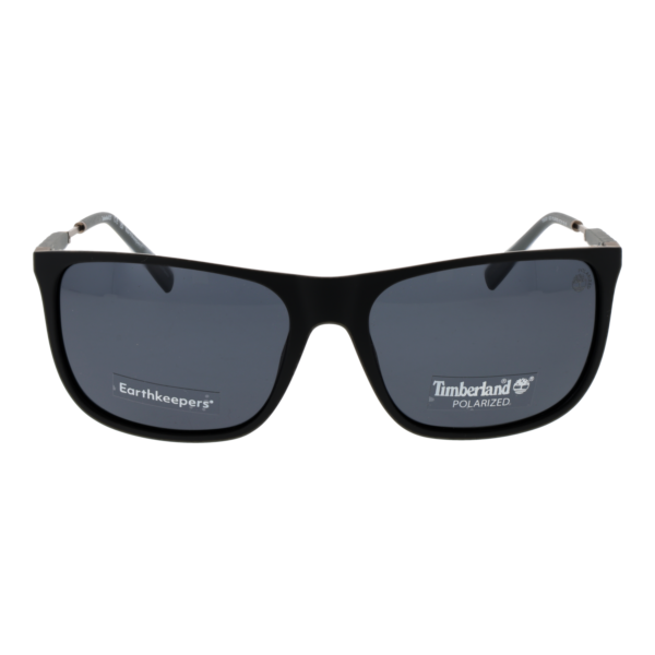 Timberland Sonnenbrille TB9281 6202D – Frontansicht mit Kunststoff Rahmen und Grau Gläsern