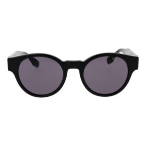Trussardi Sonnenbrille TSM9027 52A01 – Frontansicht mit Azetat Rahmen und Lila Gläsern