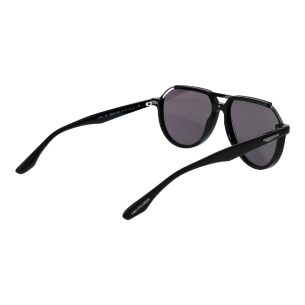 Rückansicht der Trussardi Sonnenbrille TSM9036 59A01 – Azetat & Edelstahl Rahmen