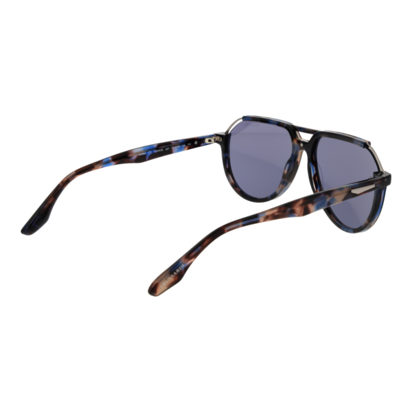 Rückansicht der Trussardi Sonnenbrille TSM9036 59G21 – Azetat & Edelstahl Rahmen