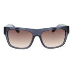 Trussardi Sonnenbrille TSM9067 56T01 – Frontansicht mit Azetat Rahmen und Braun Gläsern