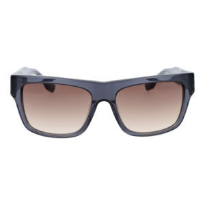 Trussardi Sonnenbrille TSM9067 56T01 – Frontansicht mit Azetat Rahmen und Braun Gläsern