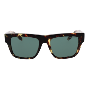 Trussardi Sonnenbrille TSU9032 53G21 – Frontansicht mit Azetat Rahmen und Türkis Gläsern
