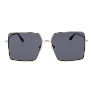 Trussardi Sonnenbrille TSW3010 5903A – Frontansicht mit Edelstahl Rahmen und Lila Gläsern