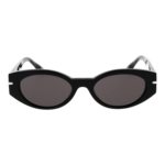 Trussardi Sonnenbrille TSW9017 54A01 – Frontansicht mit Azetat Rahmen und Grau Gläsern