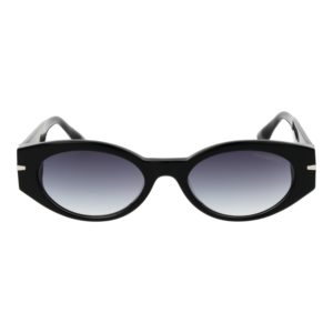 Trussardi Sonnenbrille TSW9017 54A02 – Frontansicht mit Azetat Rahmen und Grau Gläsern