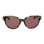 Trussardi Sonnenbrille TSW9025 55E01 – Frontansicht mit Azetat Rahmen und Rosa Gläsern