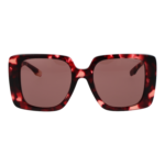 Trussardi Sonnenbrille TSW9029 53G21 – Frontansicht mit Azetat Rahmen und Rosa Gläsern