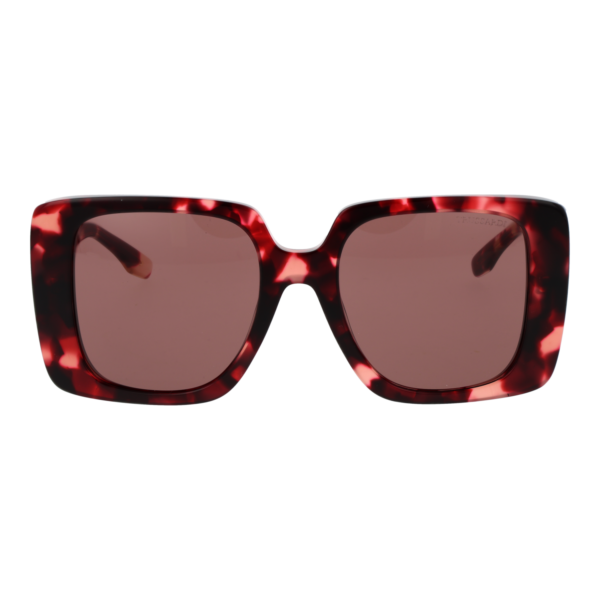 Trussardi Sonnenbrille TSW9029 53G21 – Frontansicht mit Azetat Rahmen und Rosa Gläsern
