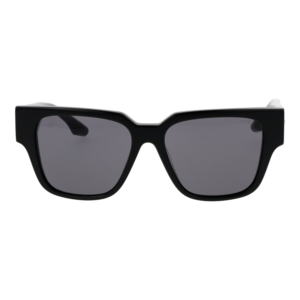 Trussardi Sonnenbrille TSW9033 54A01 – Frontansicht mit Azetat Rahmen und Grau Gläsern