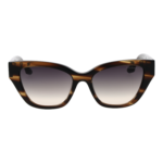 Trussardi Sonnenbrille TSW9034 54E01 – Frontansicht mit Azetat Rahmen und Grau Gläsern