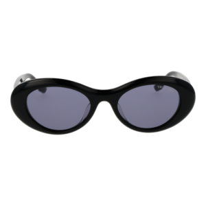Trussardi Sonnenbrille TSW9094 53A01 – Frontansicht mit Azetat Rahmen und Grau Gläsern