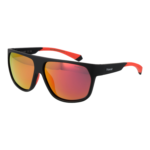 Polaroid Rechteck Sonnenbrille PLD 7053/S 60BLXOZ in Schwarz – 45° Seitenansicht