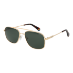 Polaroid Rechteck Sonnenbrille PLD 6235/S/X 56PEFUC in Gold – 45° Seitenansicht