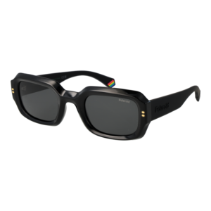 Polaroid Rechteck Sonnenbrille PLD 6239/S/X 51807M9 in Schwarz – 45° Seitenansicht